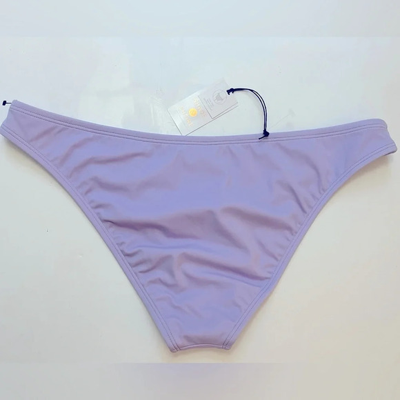 Shade And Shore Low Rise High Leg Bikini Bottoms Extra Cheeky Purple NWT‎ XL - Picture 4 of 10